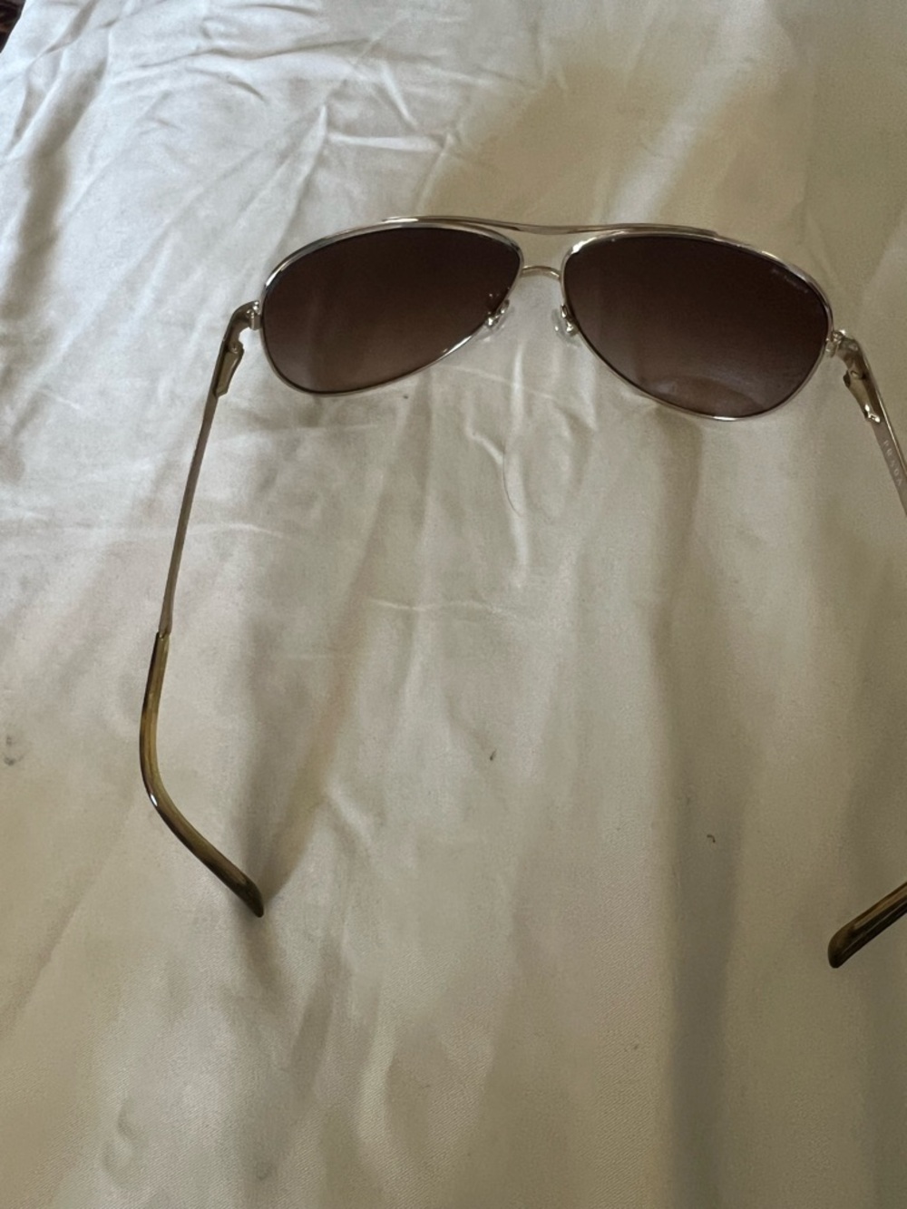 Prada Men's Aviator Sunglasses in Brown and Gold - Picture 7 of 13